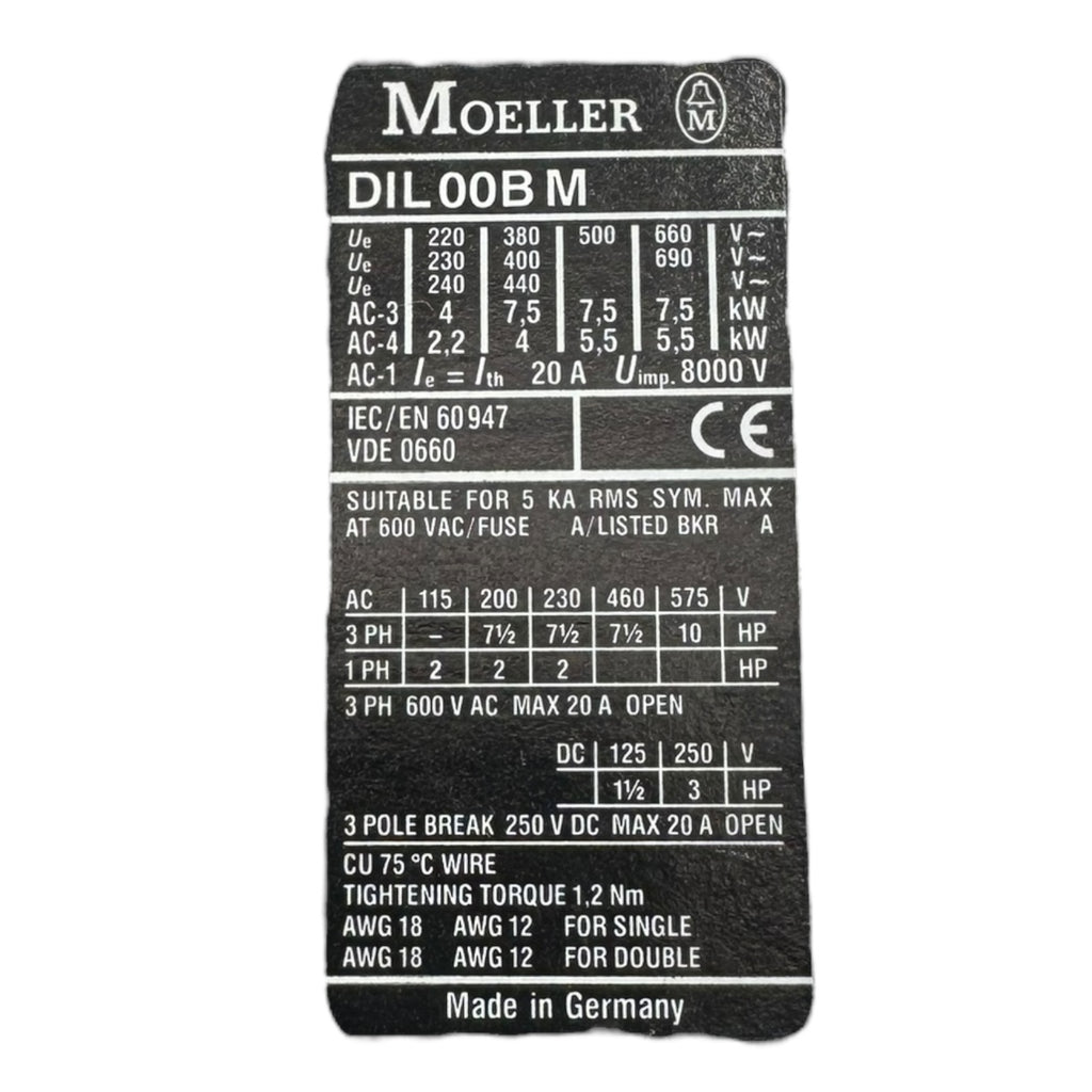 Klöckner Moeller DILO0AM Leistungsschütz Contactor 11kW 400V Spule 230V 3p