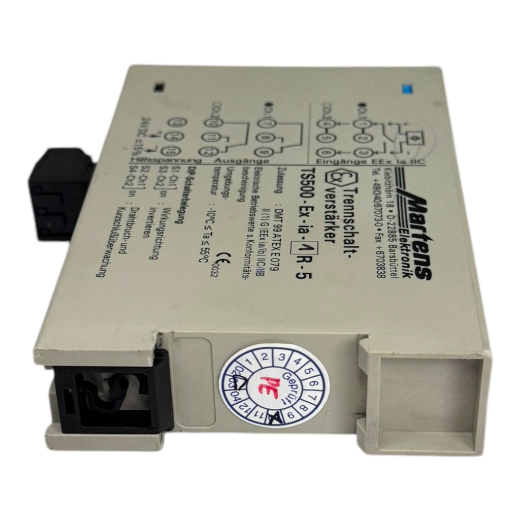 Martens TS500-Ex-ia-1R-5 Trennschaltverstärker 1-Kanal Relaisausgang 24VDC