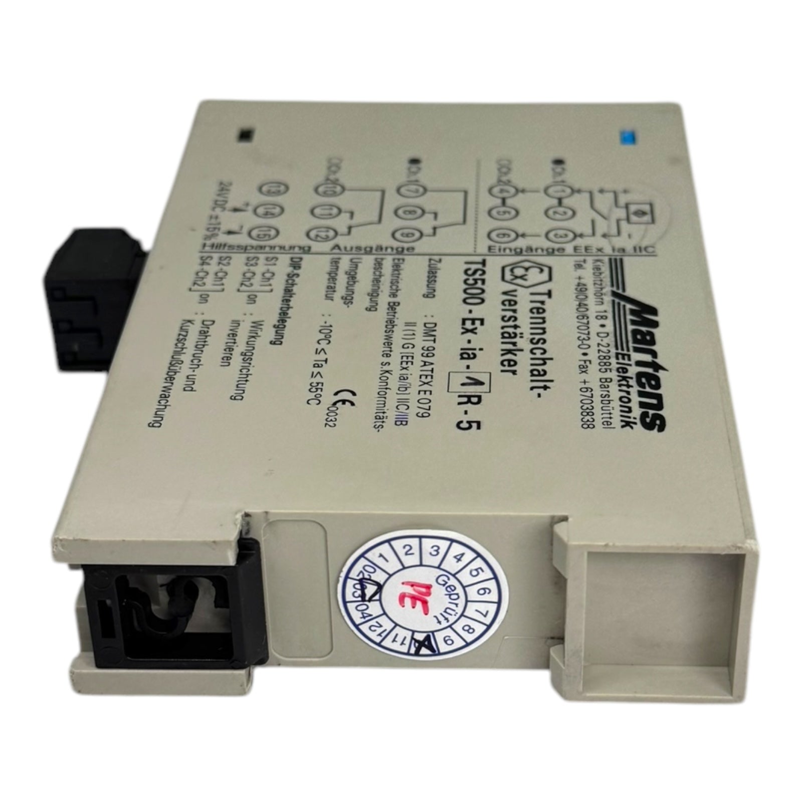 Martens TS500-Ex-ia-1R-5 Trennschaltverstärker 1-Kanal Relaisausgang 24VDC