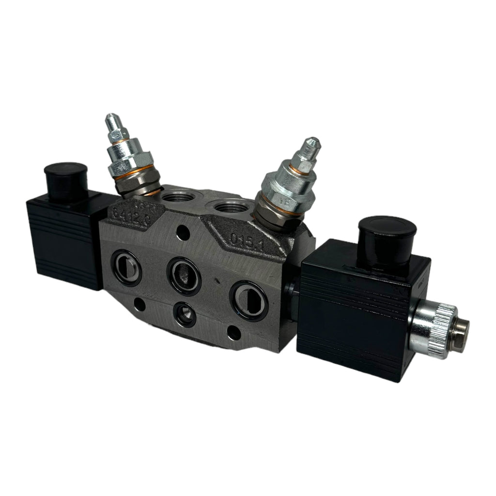 Bucher Hydraulics HDS11 64120 Steuerblock Wegeventil 2x Magnetspulen 12VDC 36W