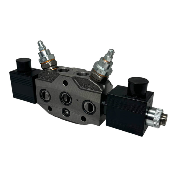 Bucher Hydraulics HDS11 64120 Steuerblock Wegeventil 2x Magnetspulen 12VDC 36W