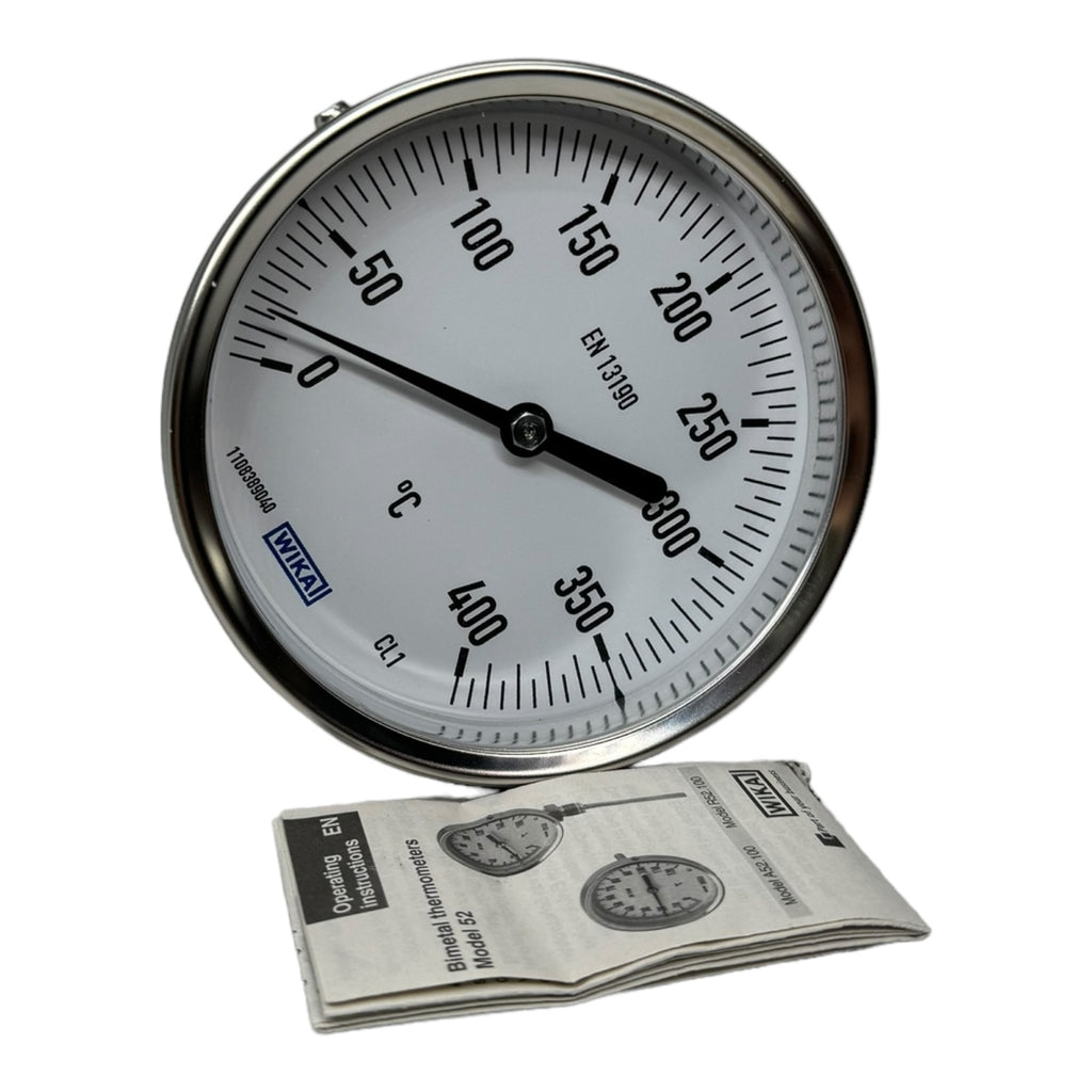 Wika A52.100/4 Druck- und Temperaturmesstechnik Manometer 0...400°C 140x6mm