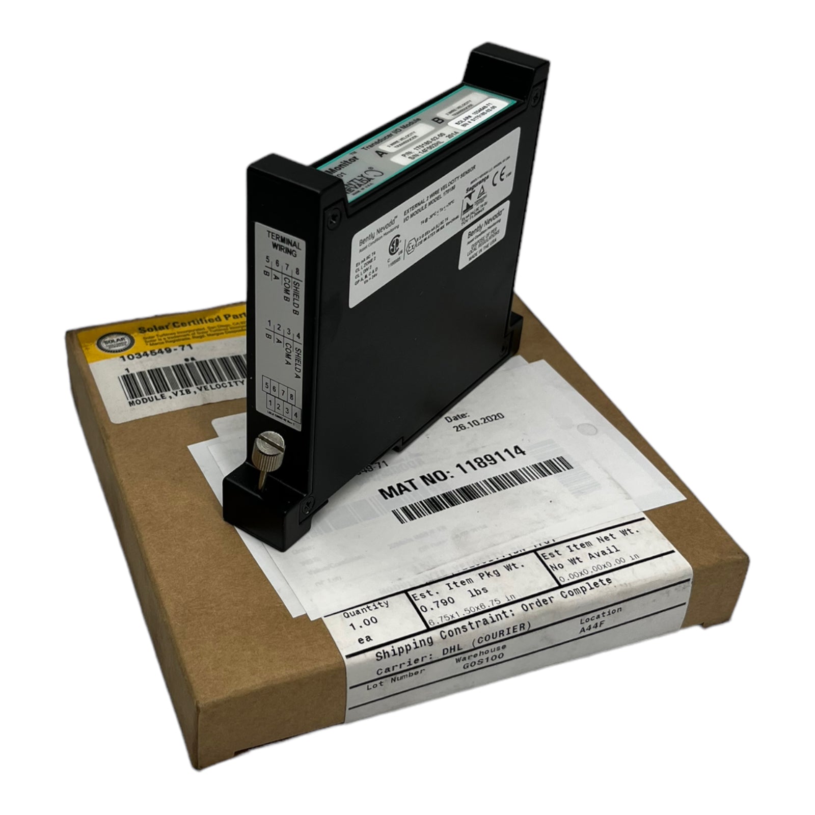 Bently Nevada 170180-02-00 170180 Externer Modul-Wandler 2-Draht-Schnittstelle