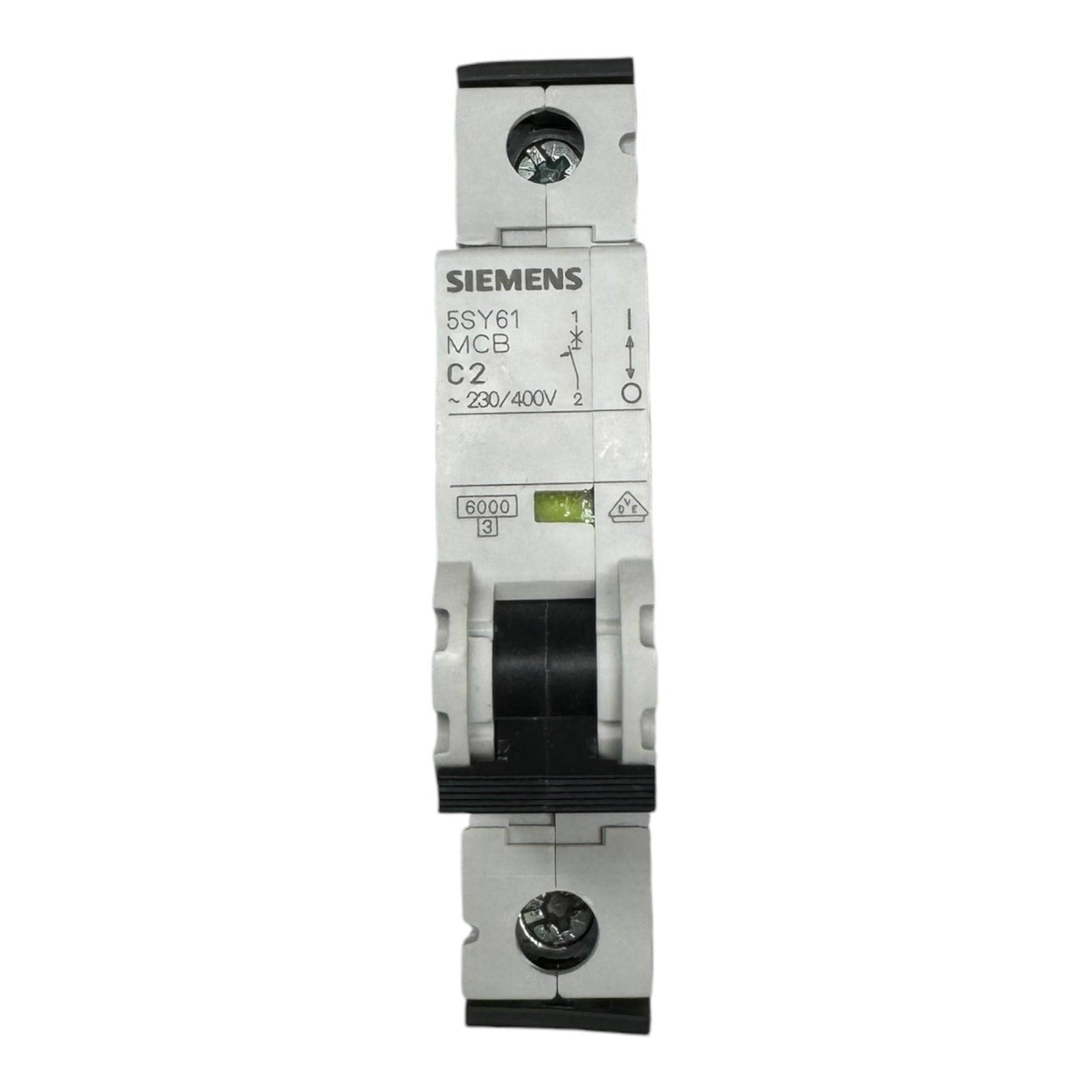 2x Siemens 5SY6102-7 5SY61-MCB-C2 Leistungsschutzschalter 230/400V 30kA 1polig