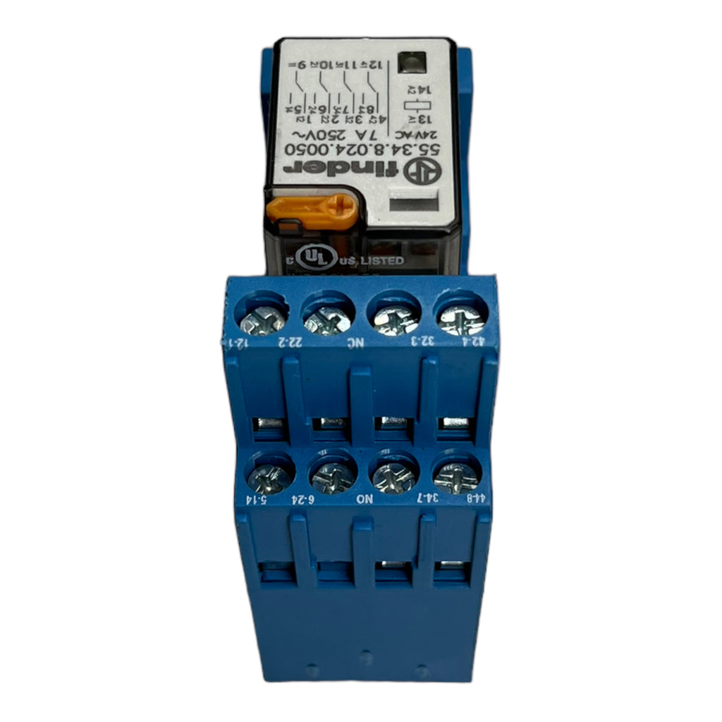 2x Finder 94843 55.34.8.024.0050 Relaissockel + Steckrelais 24 V/AC -40 °C...+85 °C