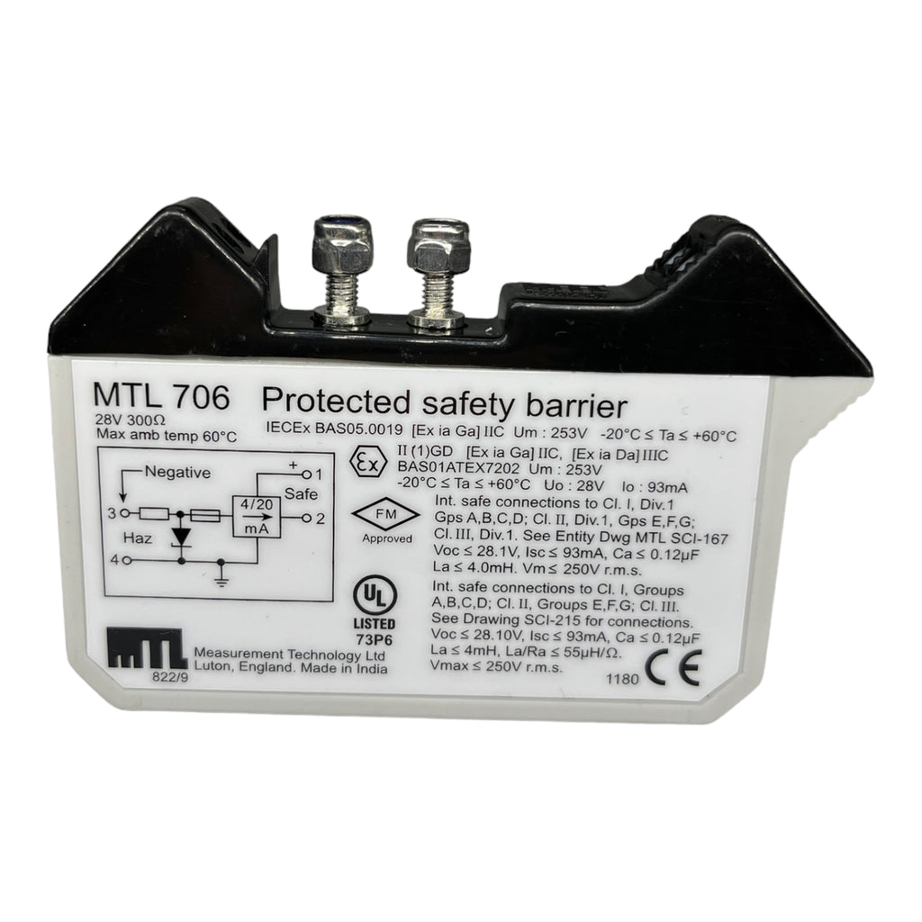 MTL706 Sicherungsschranke Protected SAFETY BARRIER 28V 300Ω 93mA -20°C...+60°C