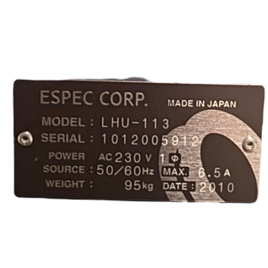 ESPEC CORP LHU-113 Temperatur- und Feuchtigkeitskammer 105L 6,5A 230VAC