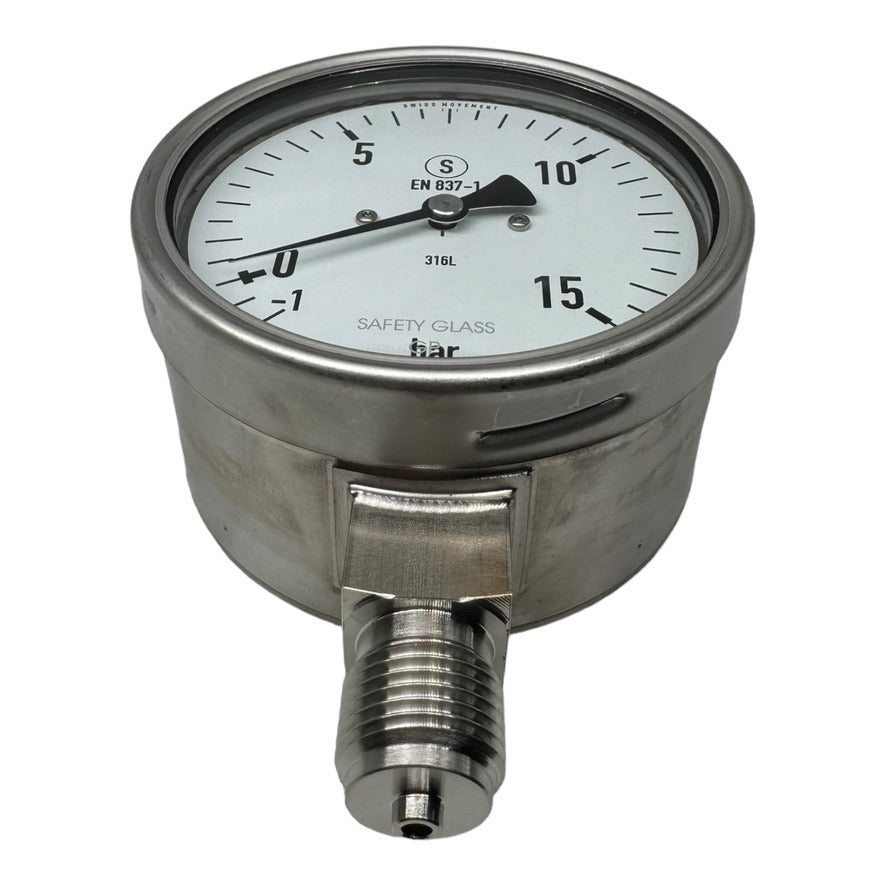 Wika 232.30.100 9010262 Manometer -1/+15bar AG1/2" unten