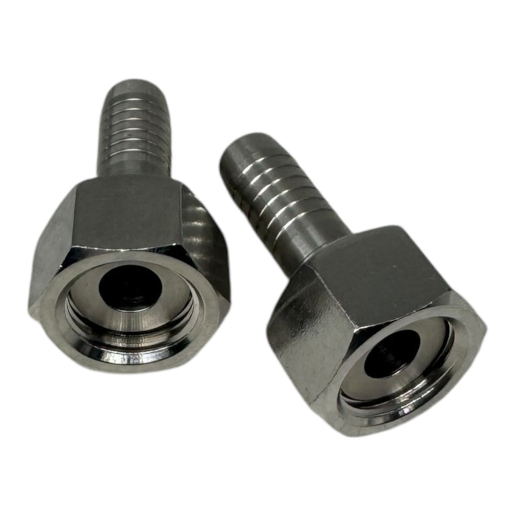 2x PH Hydraulik DRF DN12 Flachdichtnippel 16.5mm G1/2 5F88 Edelstahl