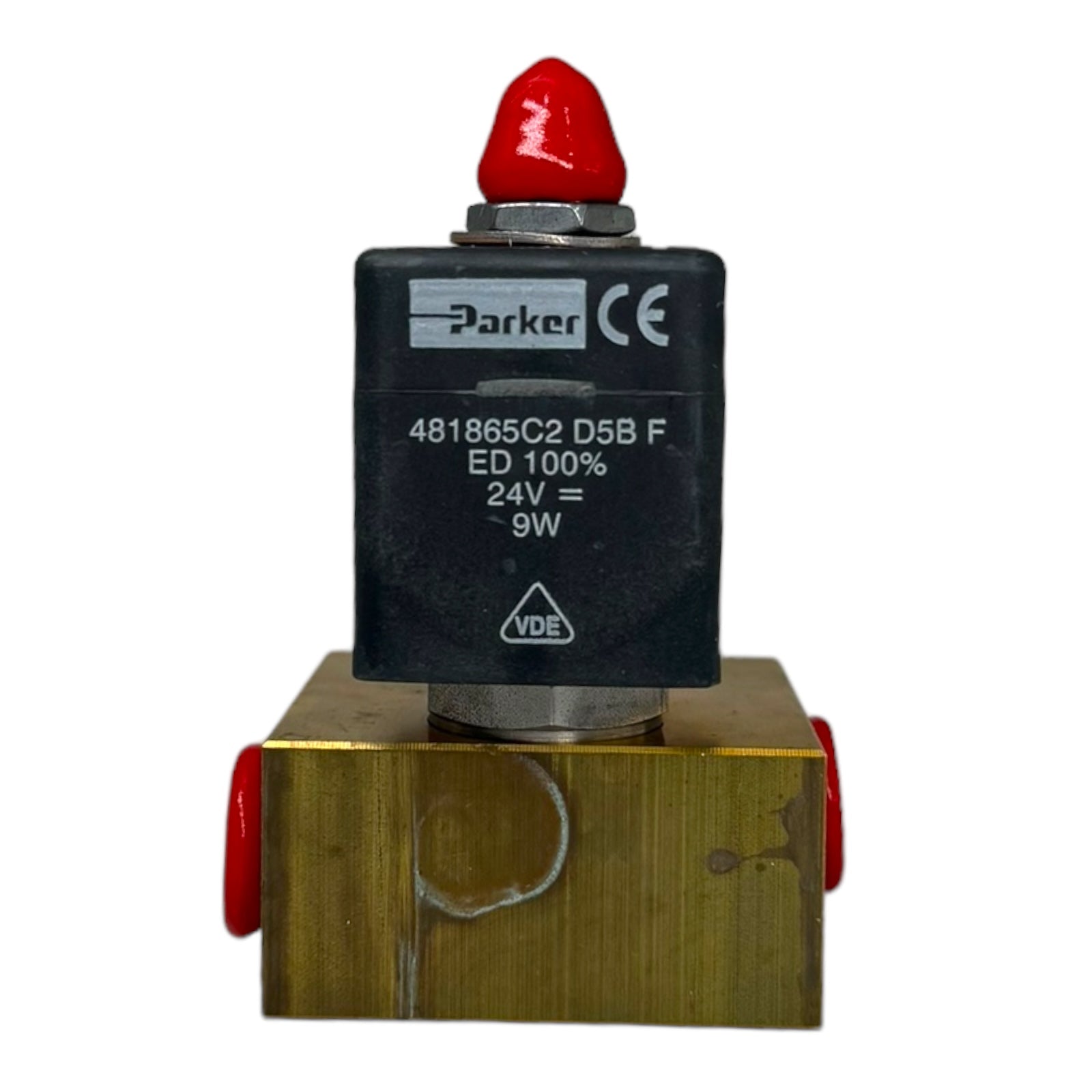 Parker Lucifer E131E03 481865C2D5BF 3/2 Wege-Magnetventil mit Spule 7bar 24V 9W 2,5-6mm