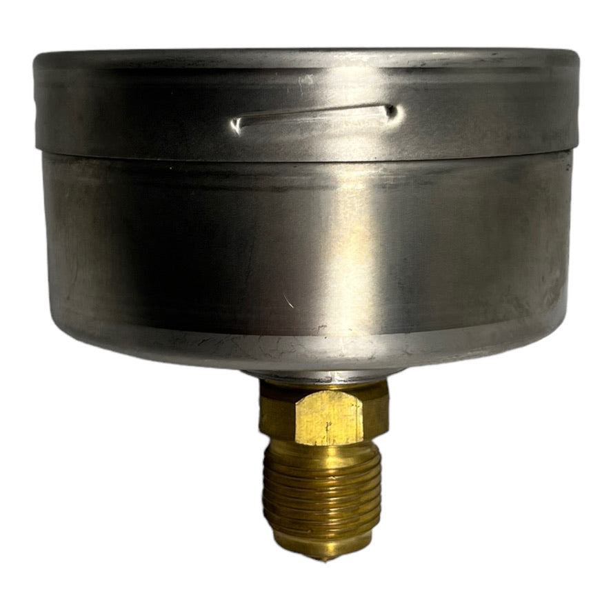 VDO Druckluft Manometer Edelstahl 0-4 bar Ø 100 mm Kl. 1.0  G 1/2 Waagerecht