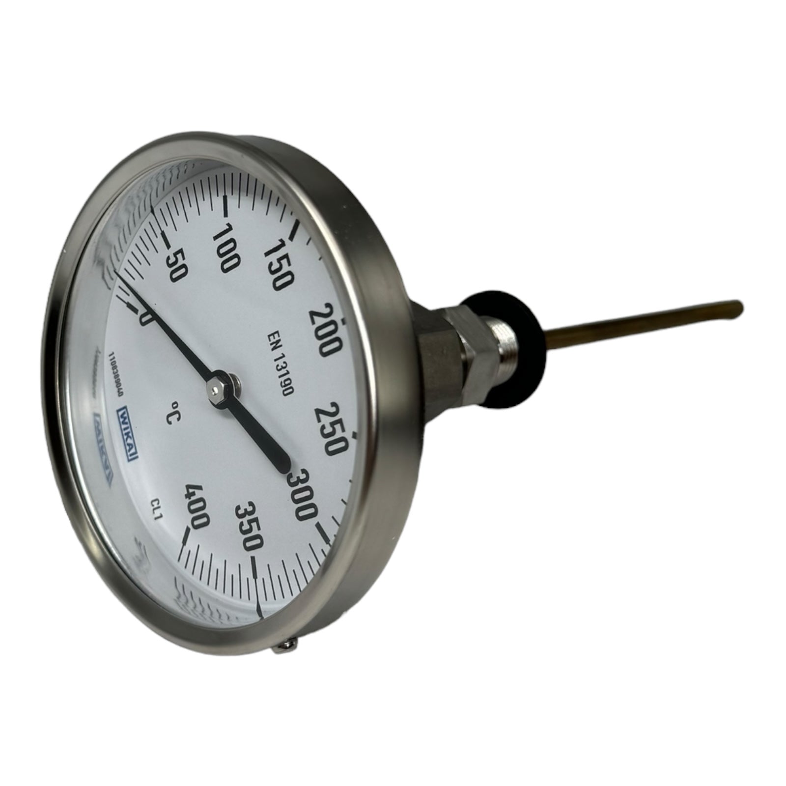 Wika A52.100/4 Druck- und Temperaturmesstechnik Manometer 0...400°C 140x6mm