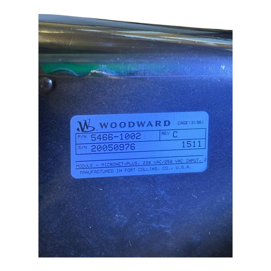 Woodward 5466-1002 MicroNet Netzteil Modul Stromversorgung Power Supply 220V AC