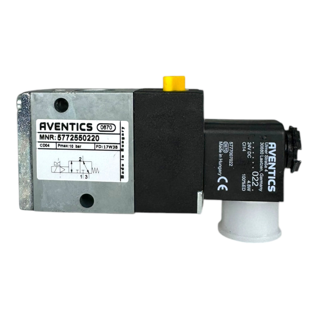 Aventics 5772550220 CD04 3/2-Wege-Magnetventil Federrückstellung 26mm 900 l/min
