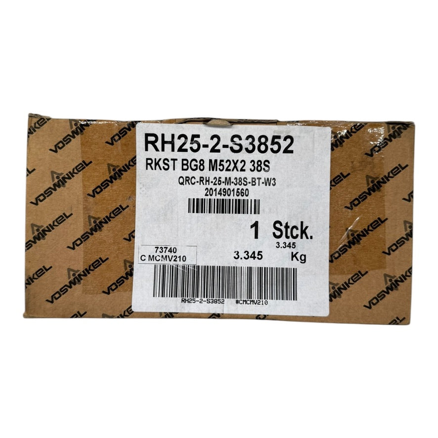 Stauff RH25-2-S3852 2014901560 QRC Hydraulik-Schraubkupplung Muffe BG8 M52x2 38S