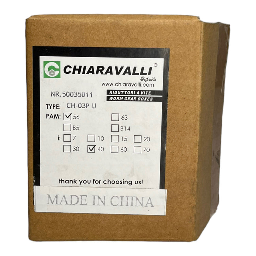 Chiaravalli CH-03P U CH03P U Schneckengetriebe PAM 56 35U/min bei 1400U