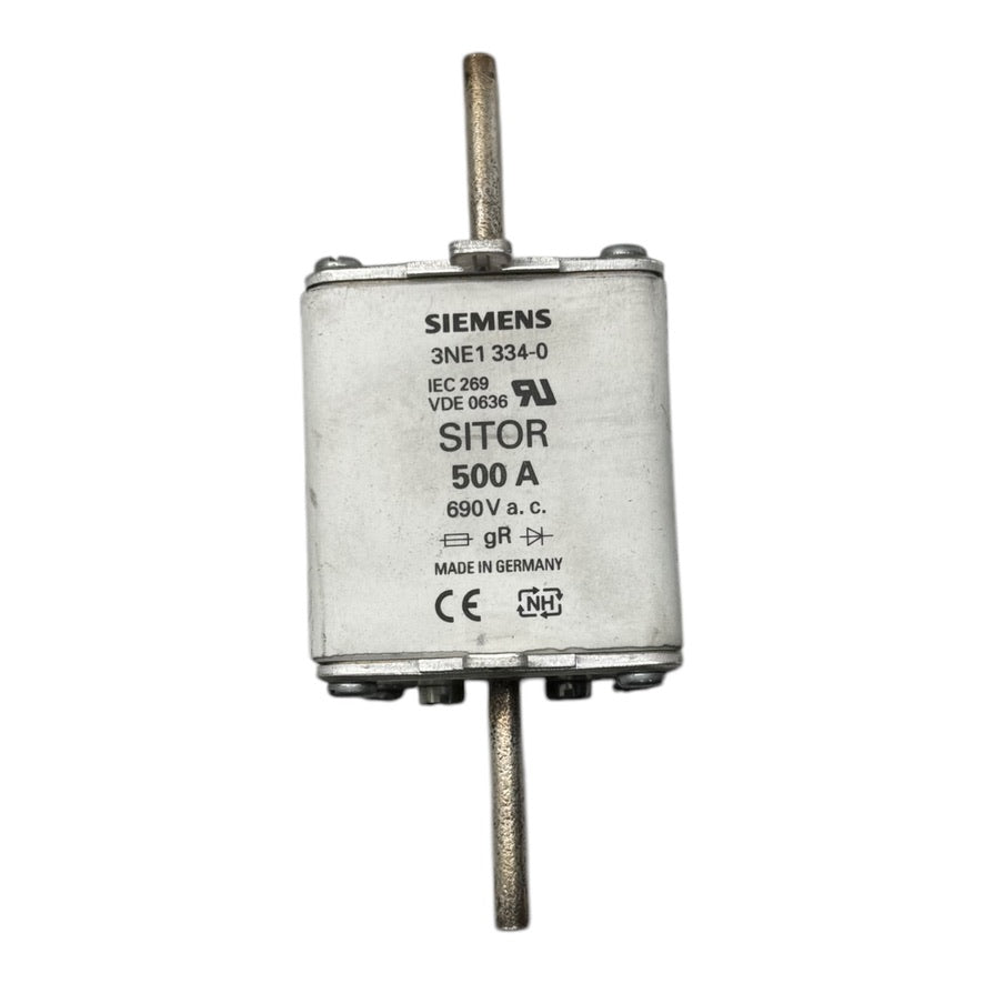 Siemens 3NE1334-0 SITOR-Sicherungseinsatz Sicherung 500A 690V NH2 Gr.2 100kA