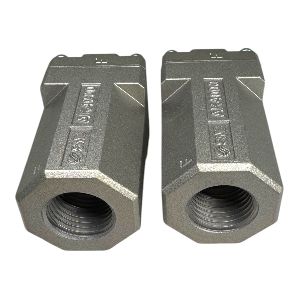 2x SMC AK4000-04 Rückschlagventil Ventil Pneumatik check valve 1/2'' 1MPa