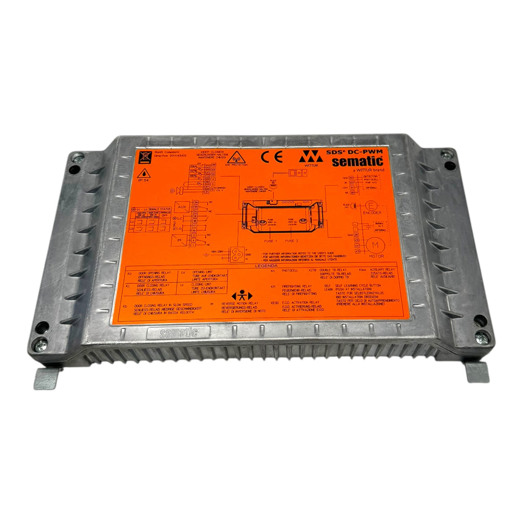 Sematic B157AAUX01 2011/65/CE SDS Door Drive Rel. 4 DC PWM Controller 01.03.005
