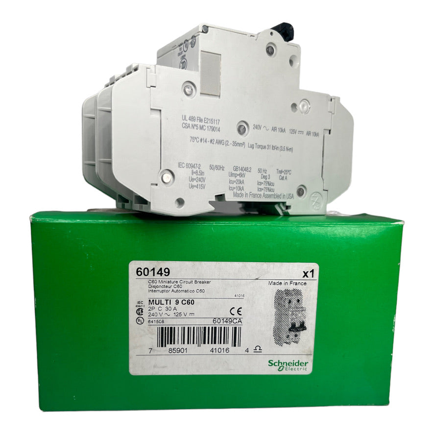 Schneider Electric MULTI9C60 60149 Leistungsschalter 2P 30A 240V AC 50/60Hz