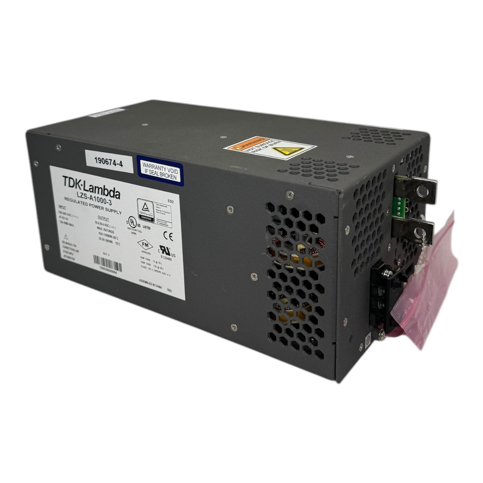 TDK LAMBDA LZS-A1000-3 Geregeltes Netzteil Schaltnetzteil 100-240VAC 47-63Hz 15A