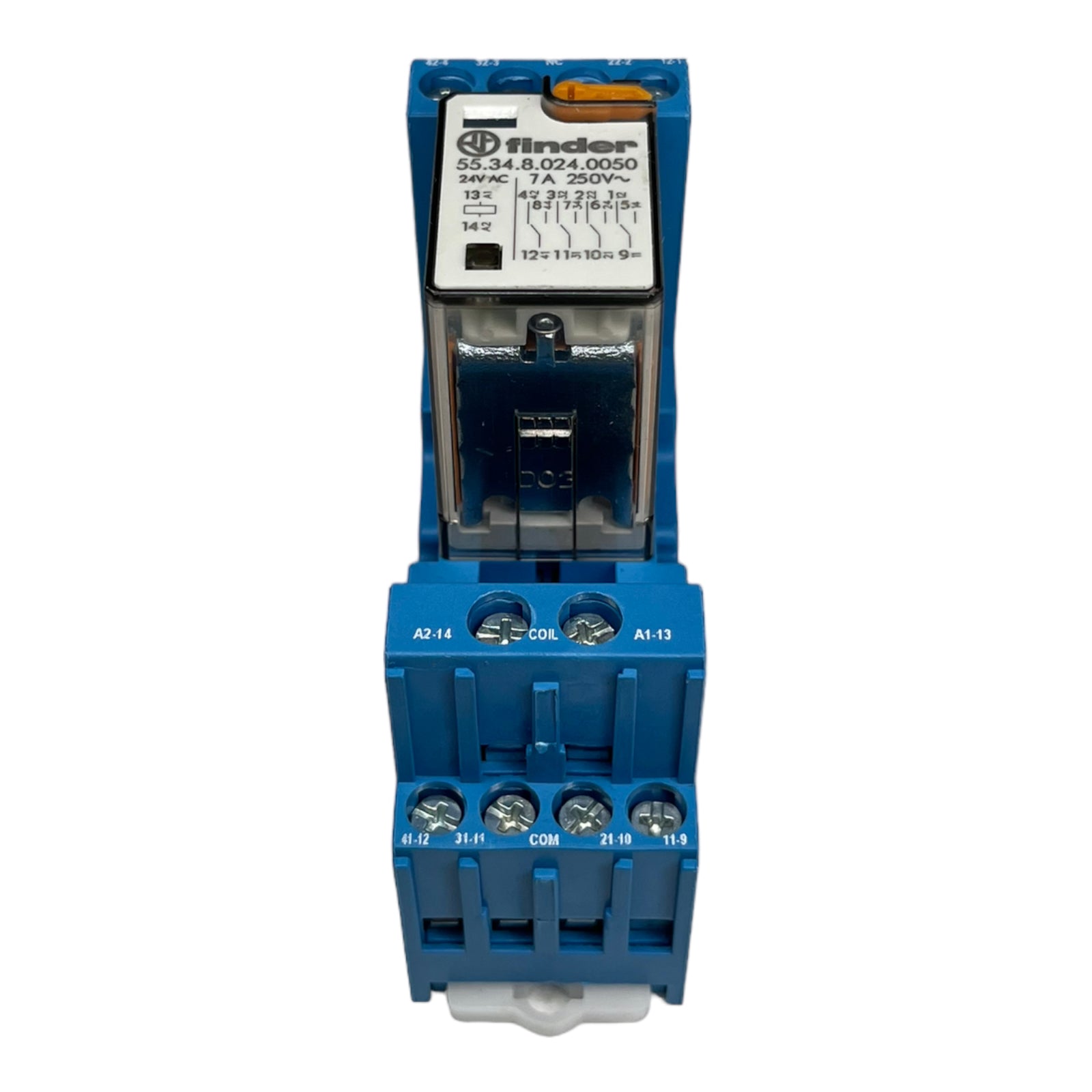 3x Finder 94843  553480240050 Relaissockel + Steckrelais 24 V/AC -40 °C...+85 °C