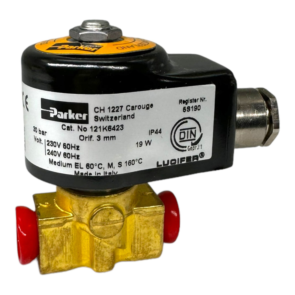 Parker Lucifer 121K6423-876024-483824T1 2-Wege Magnetventil 1/4"G 3mm IP44 30bar