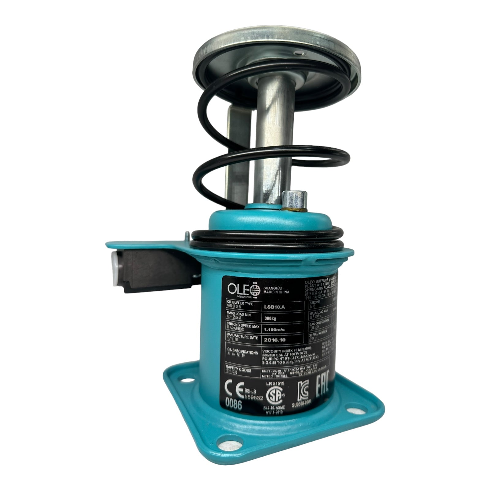 OLEO LSB10A TR23611ZU90 Schmersal Oil buffer Ölpuffer 380Kg-3250Kg 500V 6kV
