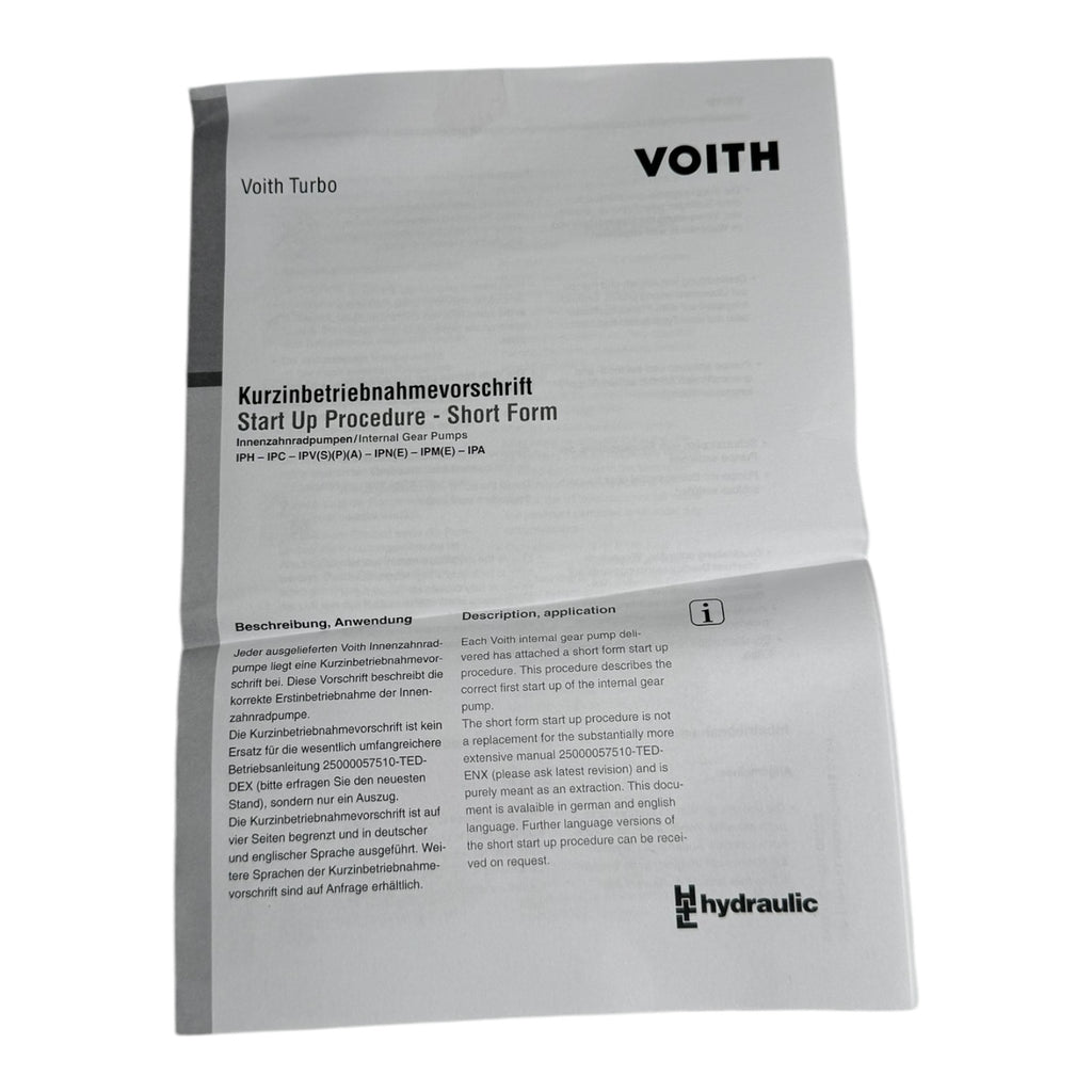 Voith IPN4-32 141 A3600-100 IPN4-32 Innenzahnradpumpe 125bar 3600min-1 48.1L/min