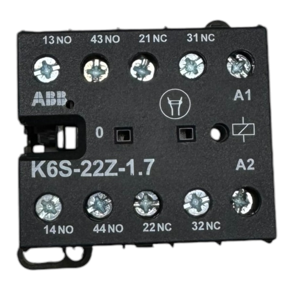 ABB K6S-22Z-1.7 Hilfsschütz Mini Contactor 500Vac 2A 250Vdc 0,4A 2NO 2NC 4polig