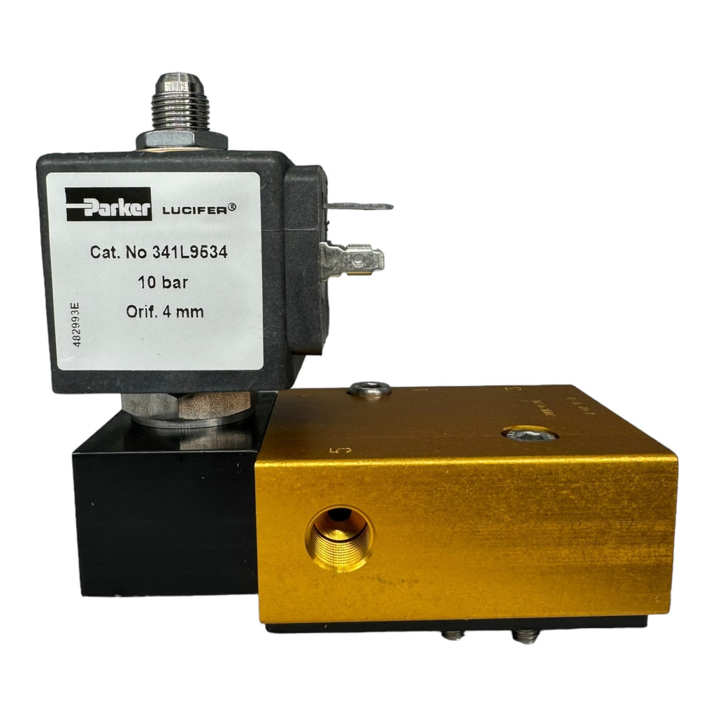 Parker Lucifer 481865C2D5BF 341L9534 481865C2 D5B F 5/2-Wege-Magnetventil mit Spule 10bar
