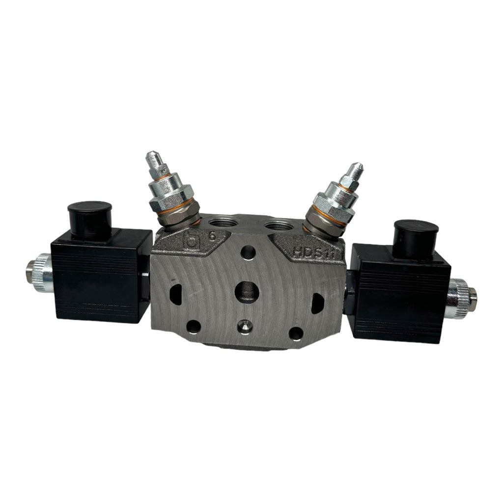 Bucher Hydraulics HDS11 64120 Steuerblock Wegeventil 2x Magnetspulen 12VDC 36W