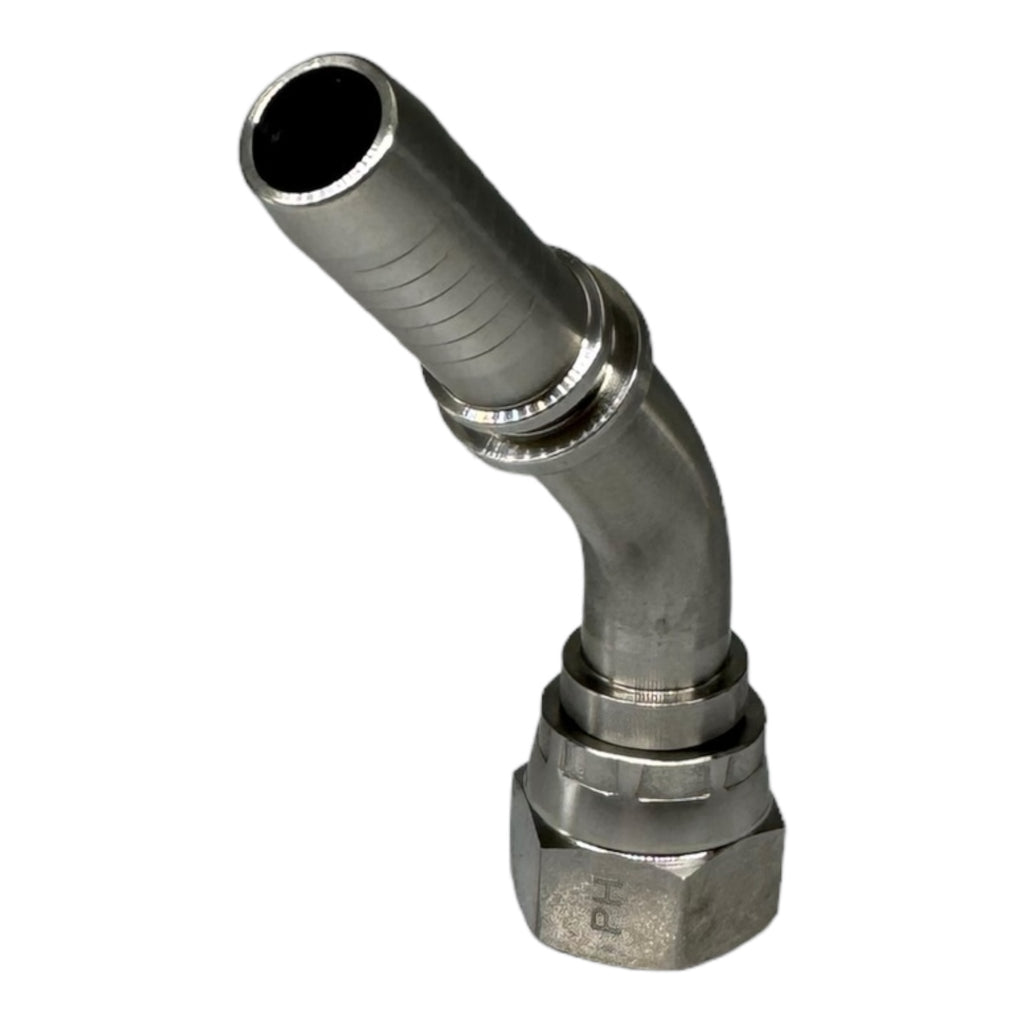 PH Hydraulik DKJ-3/4"-45° DN12 Schlaucharmaturen ohne Ausreisssicherung Edelstahl
