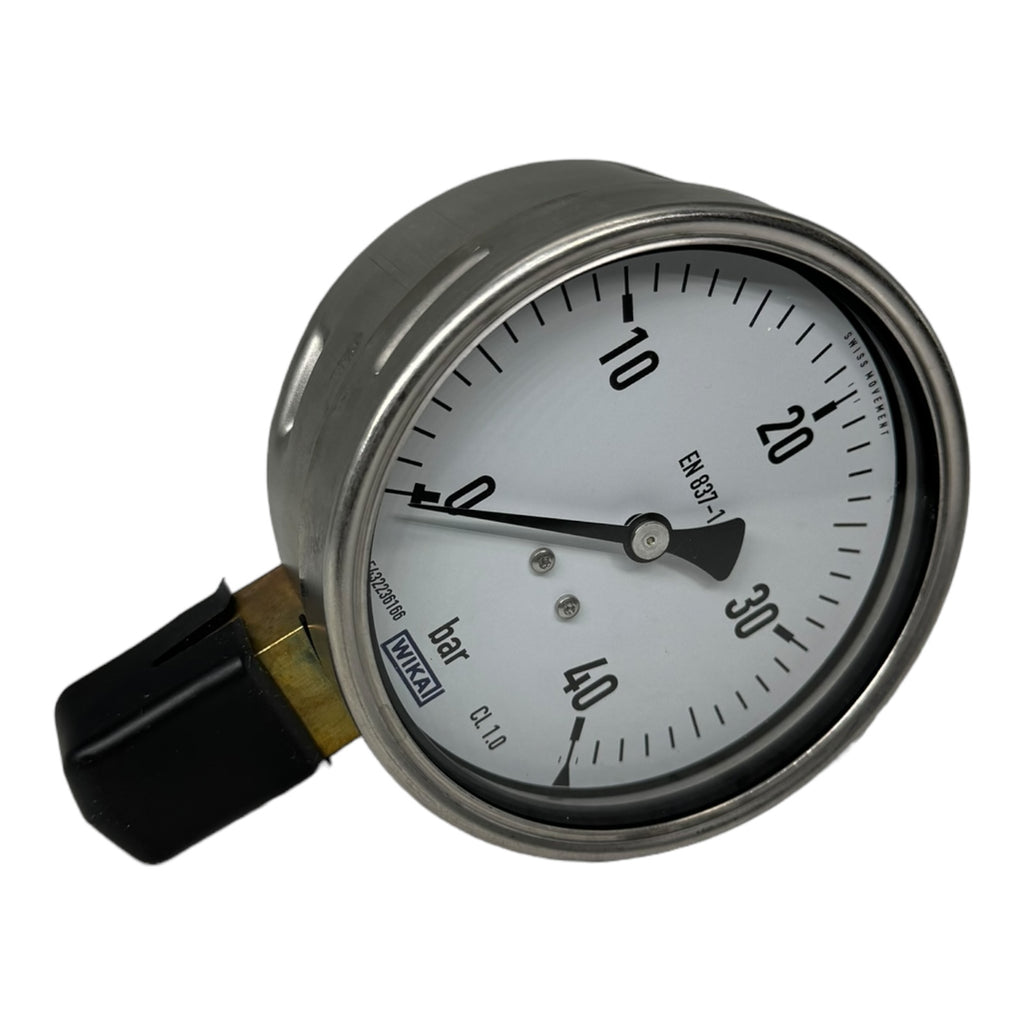 Wika EN837-1 Manometer CL. 1.0 0...40bar Senkrecht Aussengewinde 1/2"