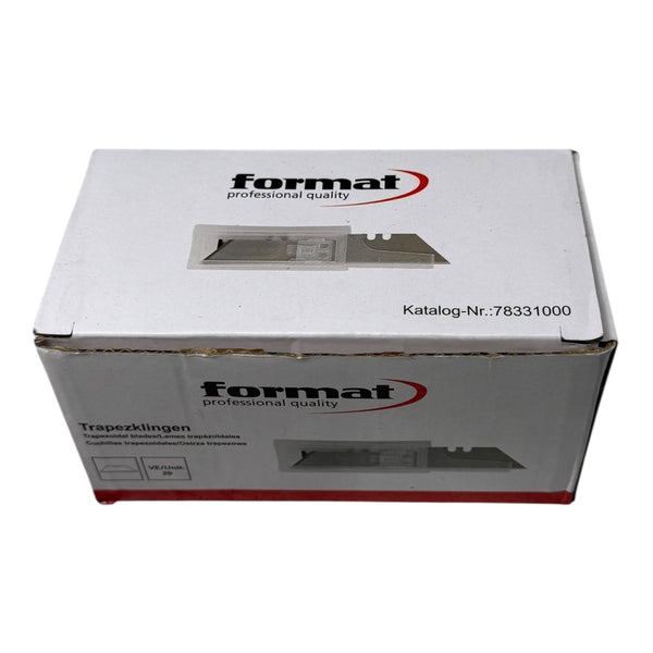 Format 78331000 Trapezklingen 19mm Ersatzklingen Profi Cutter 200 Stk