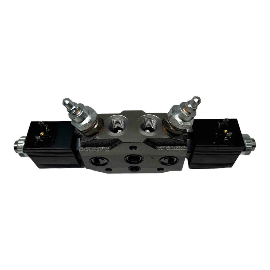 Bucher Hydraulics HDS11 64120 Steuerblock Wegeventil 2x Magnetspulen 12VDC 36W