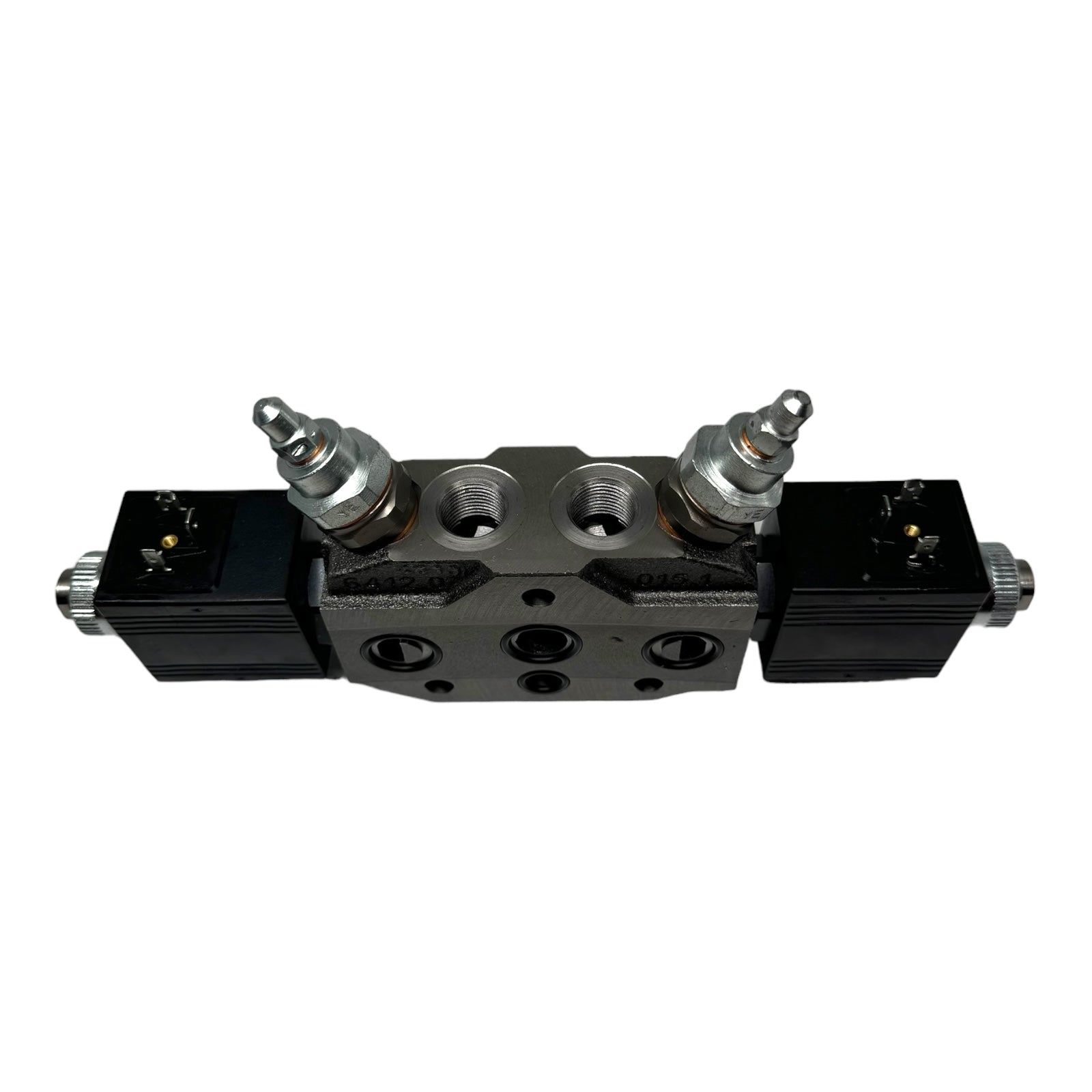 Bucher Hydraulics HDS11 64120 Steuerblock Wegeventil 2x Magnetspulen 12VDC 36W