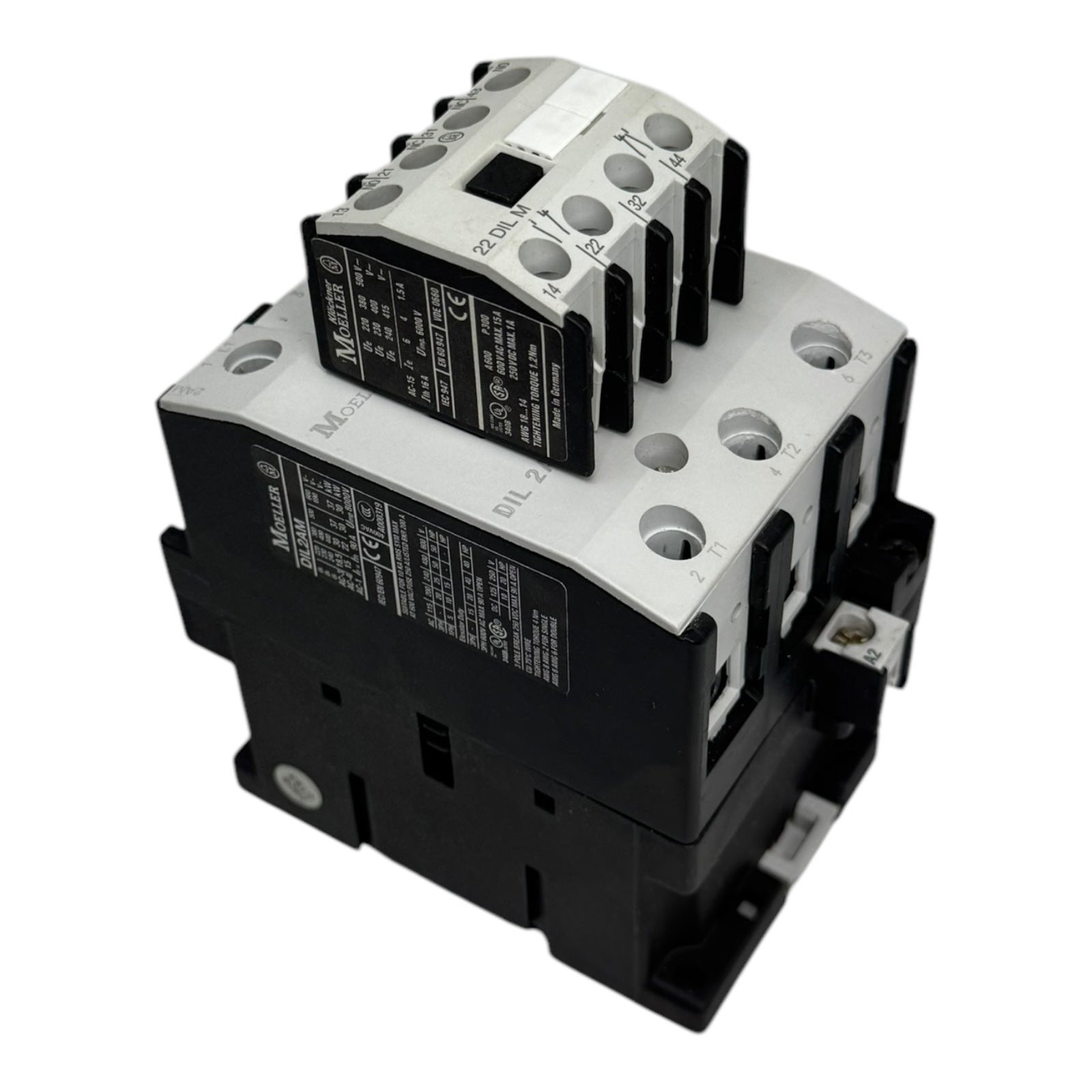 Moeller DIL2AM Leistungsschütz Schütz Contactor 30kW 3P 230V/240V 22DILM 2S+2Ö