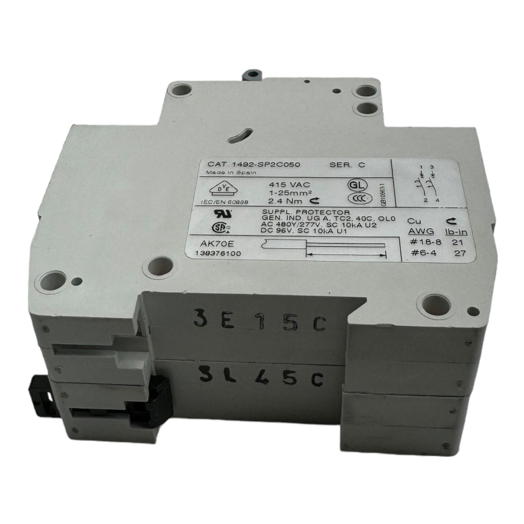 Allen Bradley 1492-SP Sicherungsautomat Leistungsschutzschalter C5 2P 5A 10kA