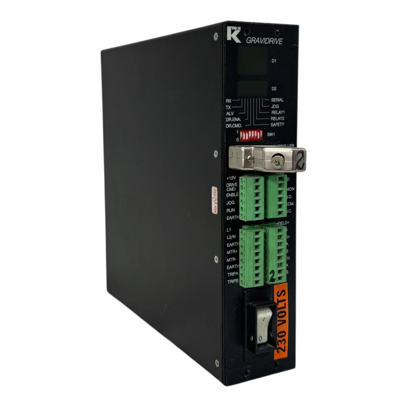 K-TRON 2401-300460-A 2401300460A Control Panel Gravidrive 2HP 115/230VAC