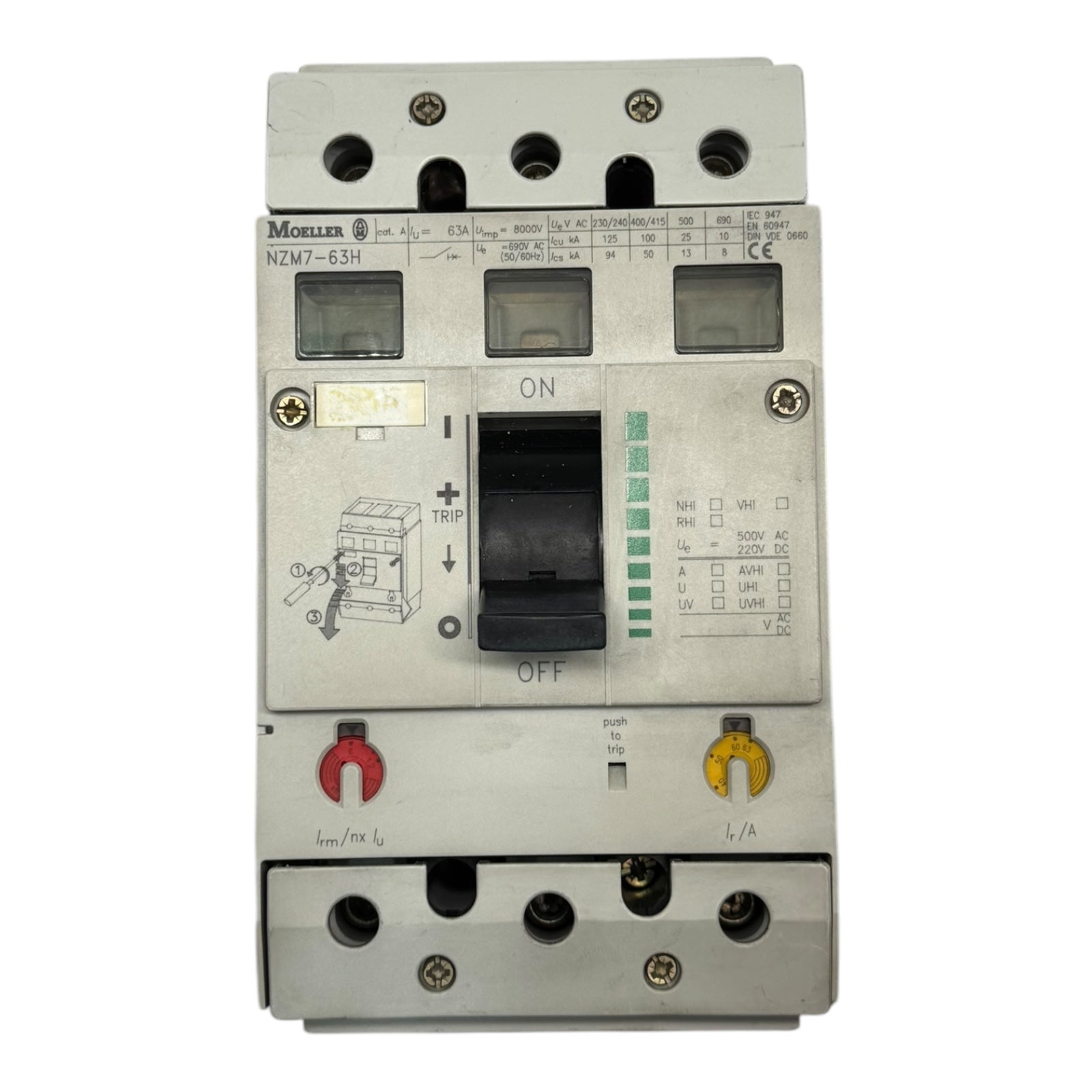 Moeller NZM7-63H NZM763H Lasttrennschalter Switch Disconnector 63A 3-polig
