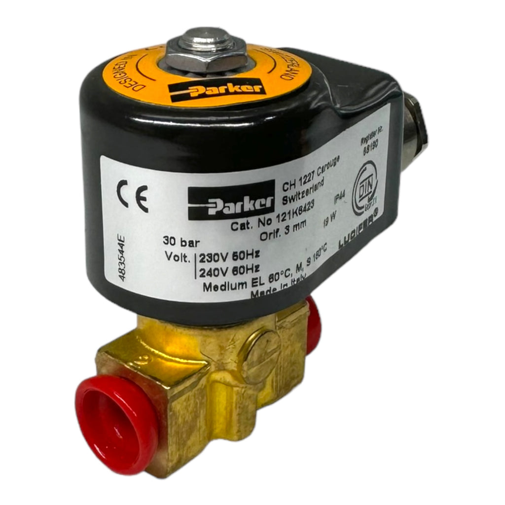 Parker Lucifer 121K6423-876024-483824T1 2-Wege Magnetventil 1/4"G 3mm IP44 30bar