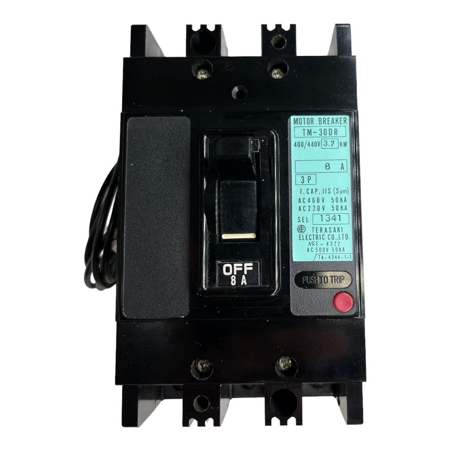 Terasaki Electric TM30DR Leistungsschalter motor circuit breaker 3P 400/440V 8A
