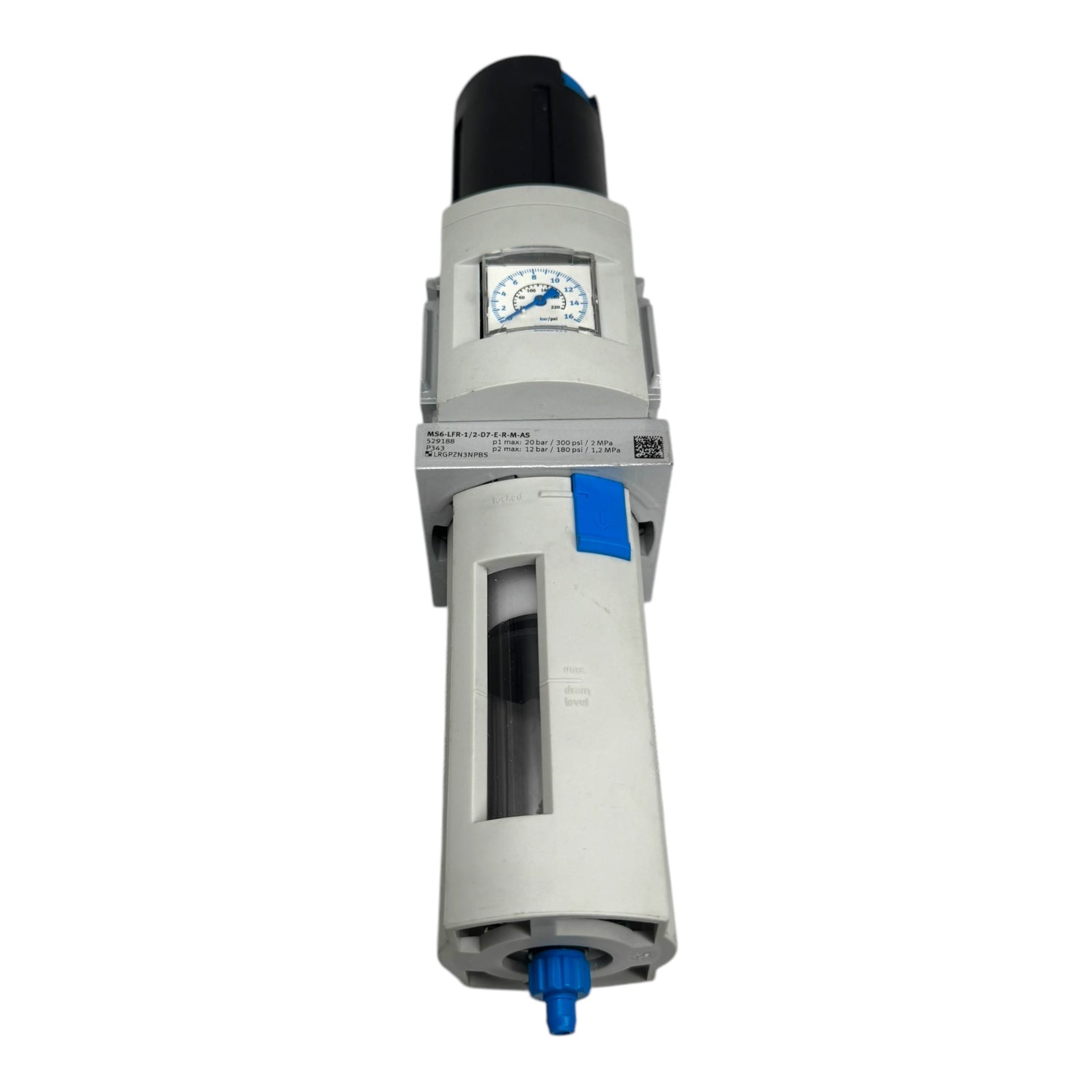 Festo 529188 MS6-LFR-1/2-D7-E-R-M-AS Filter-Regelventil 40µm 20bar G1/2