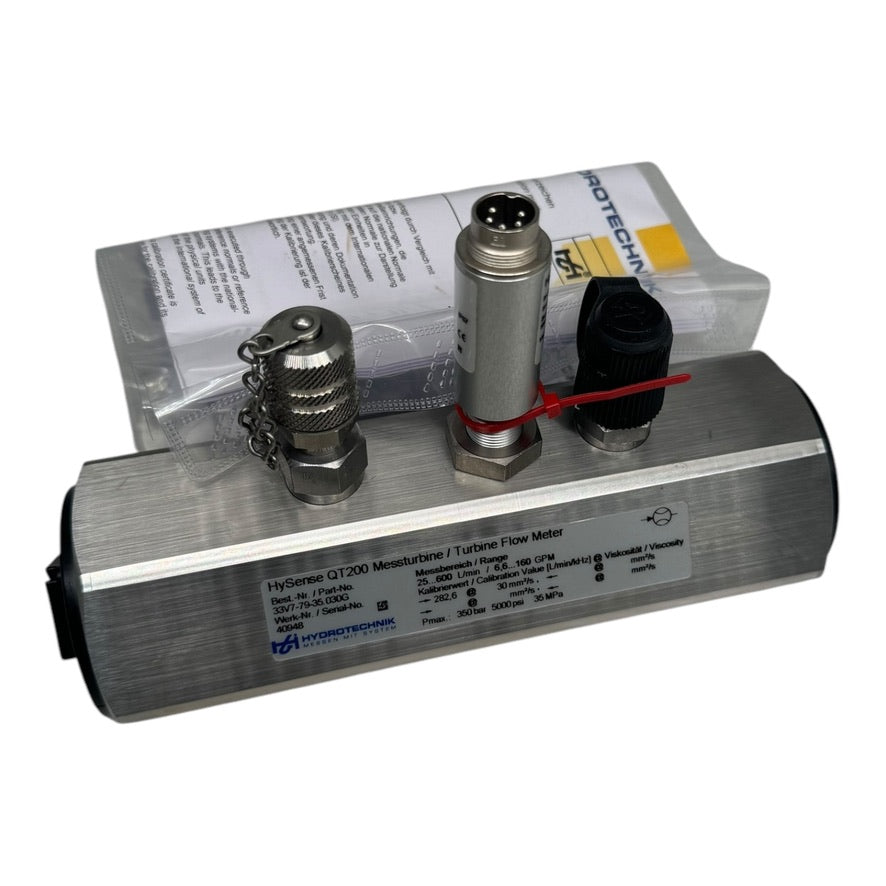 Hydrotechnik 33V7-79-35.030G HySense QT200 Messturbine Turbine Flow Meter 350bar