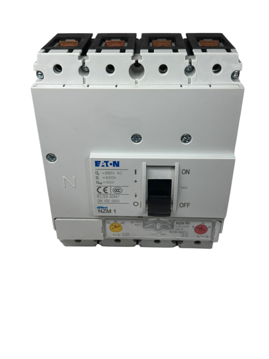 EATON NZMN1-4-A40 NZM1 Circuit breaker Leistungsschalter Schalter 4p 690V AC 40A