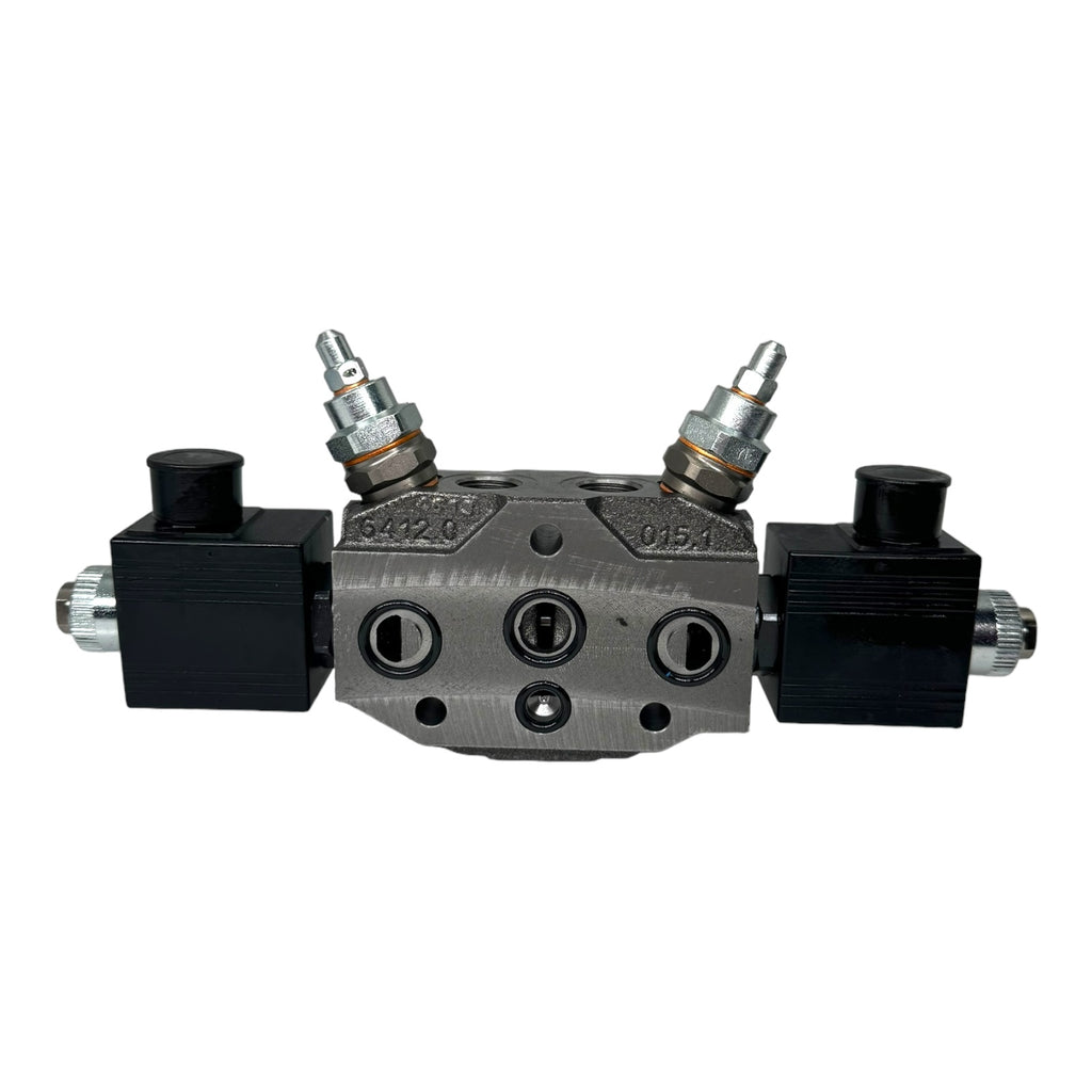 Bucher Hydraulics HDS11 64120 Steuerblock Wegeventil 2x Magnetspulen 12VDC 36W