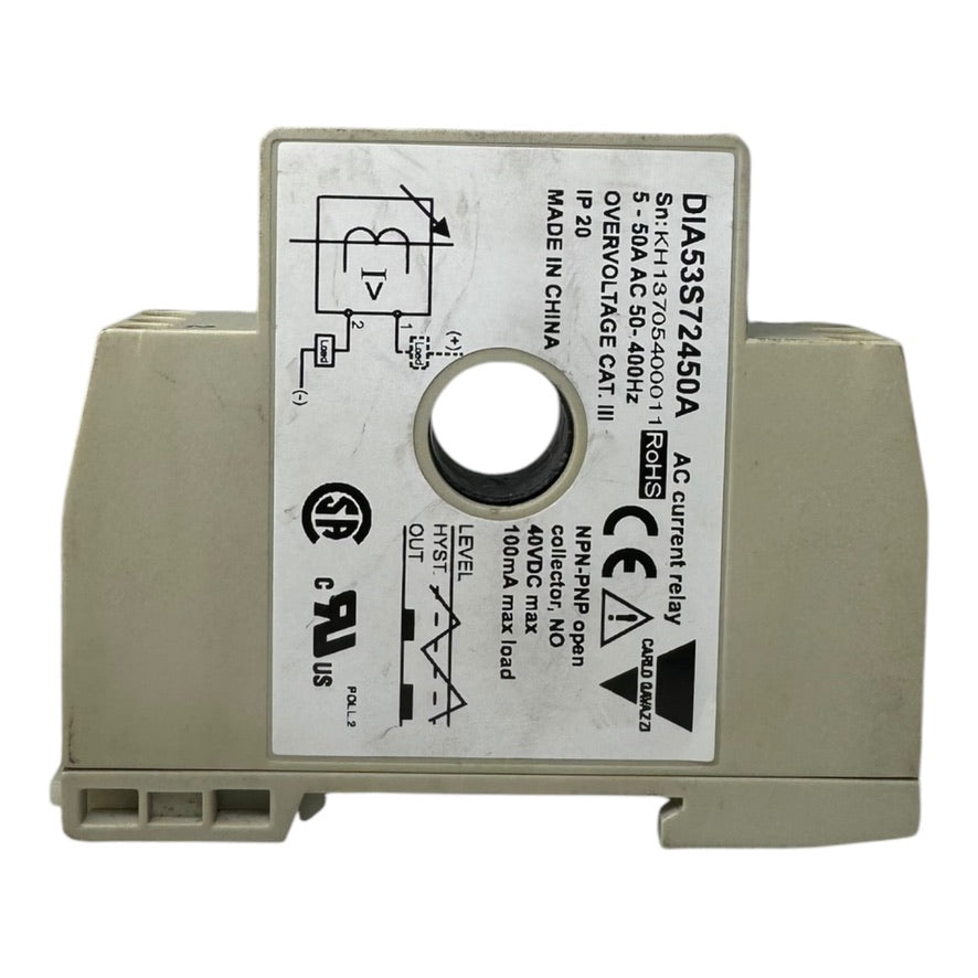 Carlo Gavazzi DIA53S72450A DIA53 Stromüberwachungsrelais 1Phase 100mA 5-50 AAC
