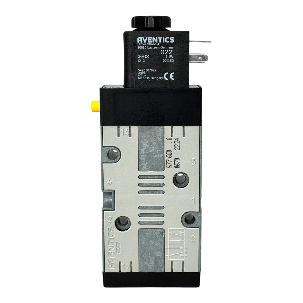 Aventics CD07 5/2-Wege Magnetventil 57766002 24DC Spule 022 24VDC 2.1W