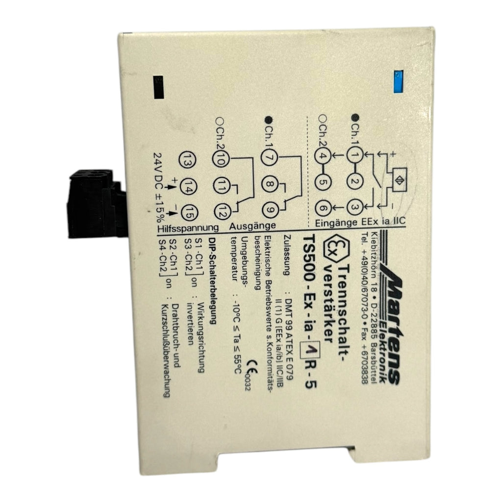 Martens TS500-Ex-ia-1R-5 Trennschaltverstärker 1-Kanal Relaisausgang 24VDC